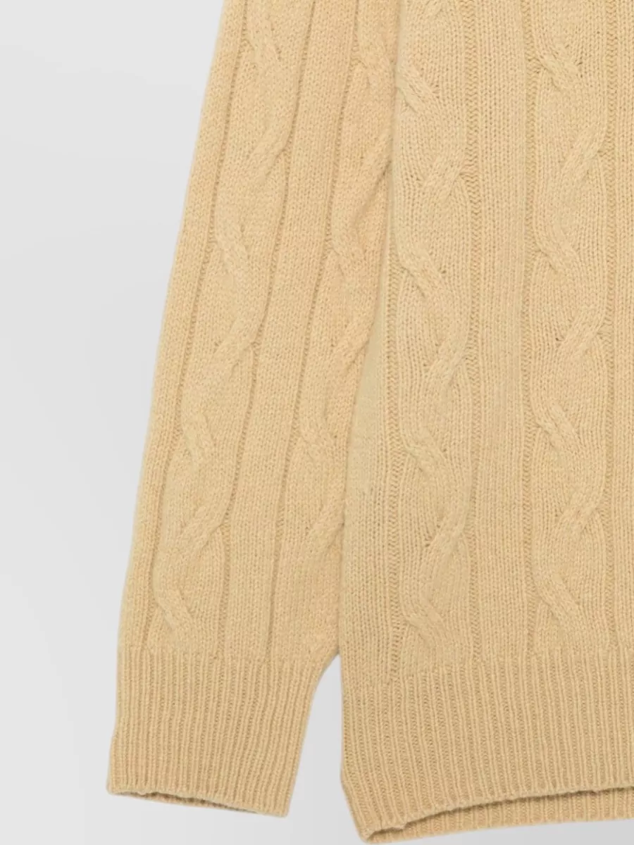 Alysi Cashmere Wool Relaxed-Fit Crewneck Sweater