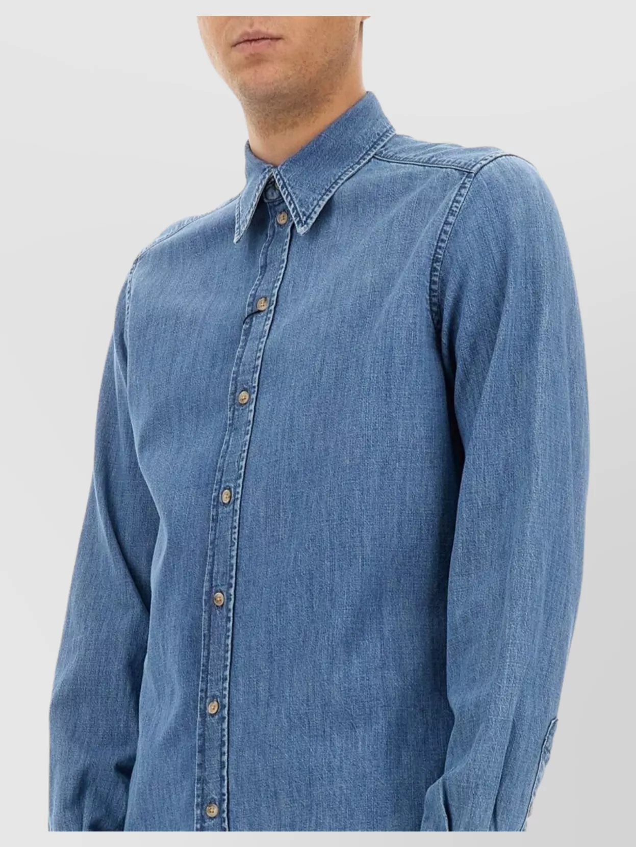 Dolce&Gabbana Cotton Shirt With Button-Down Collar