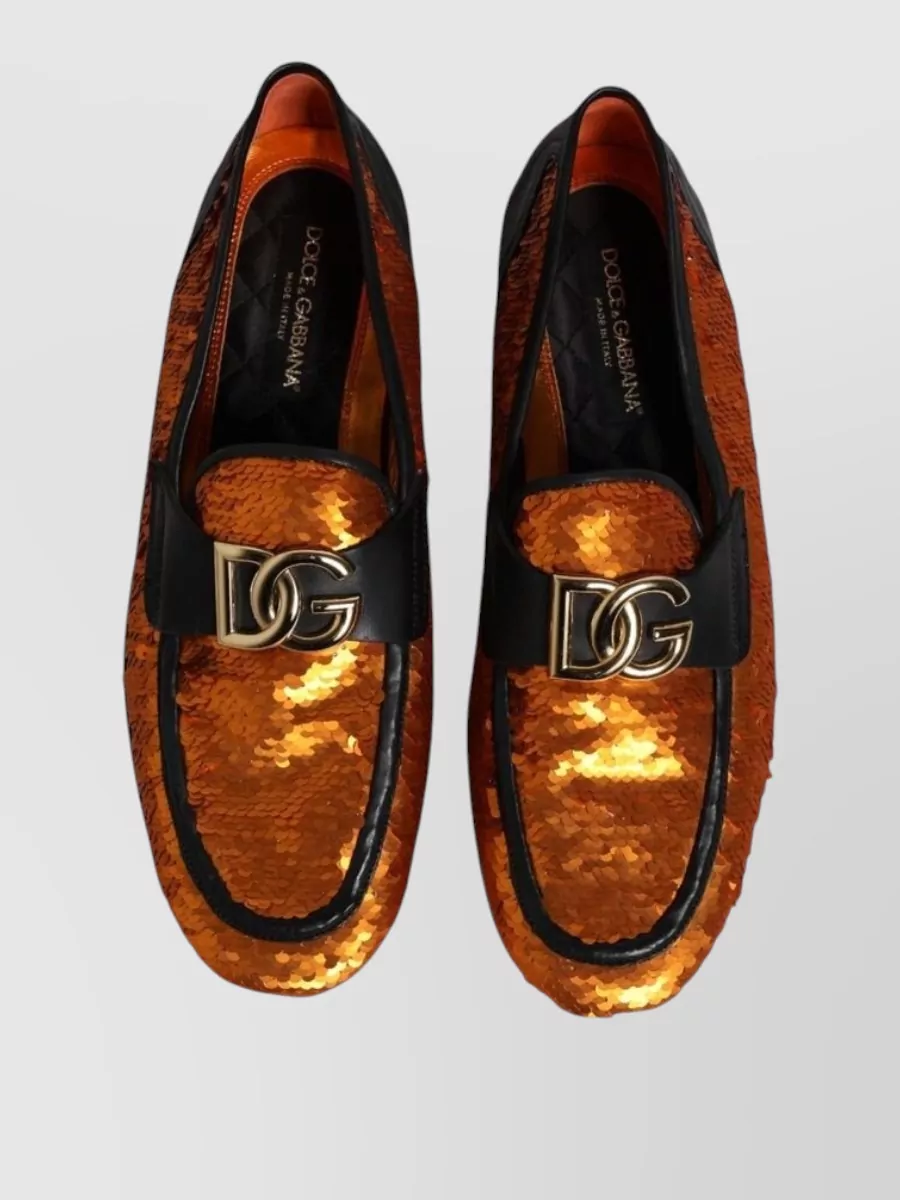 Dolce&Gabbana Sequin Embellished Loafers