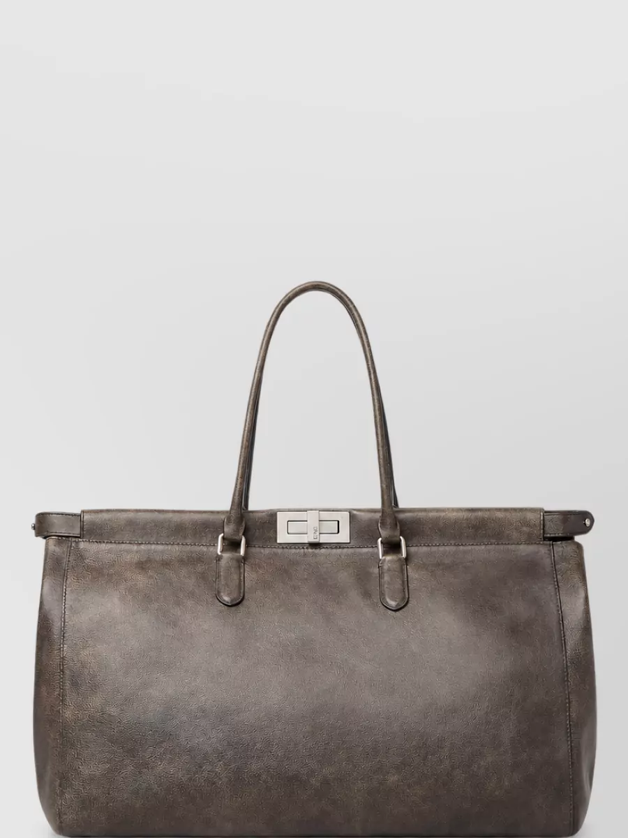 Fendi leather briefcase