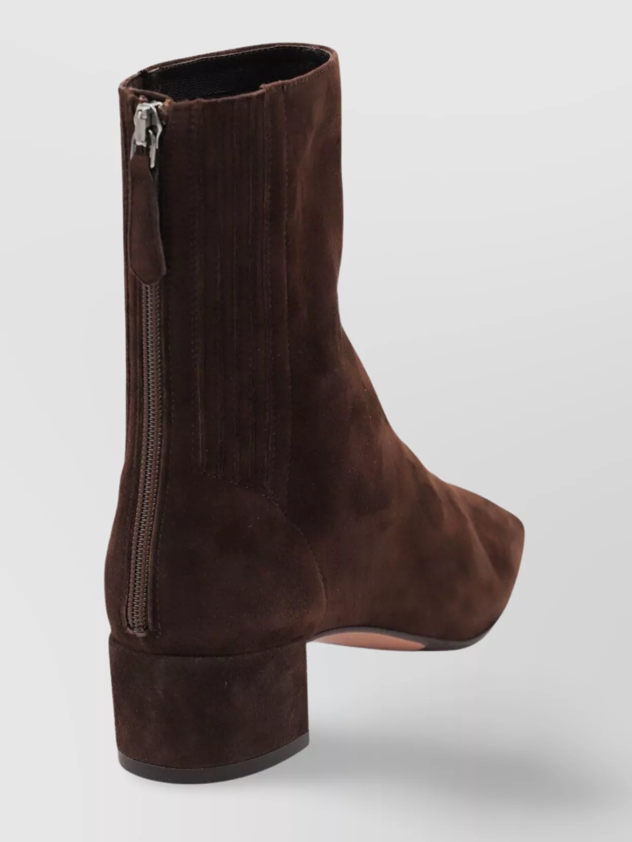 Shop Aquazzura Suede Block Heel Ankle Boots