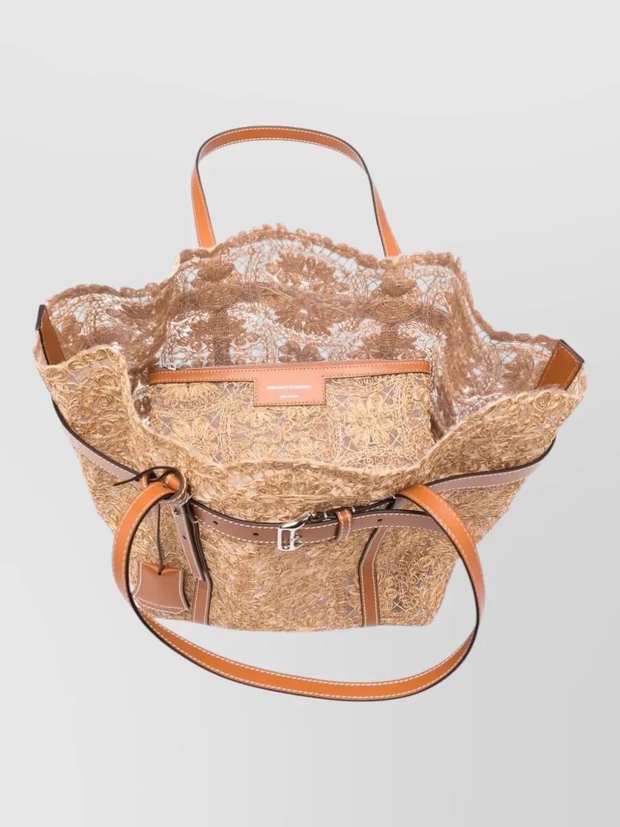 Ermanno Scervino Raffia Beach Bag