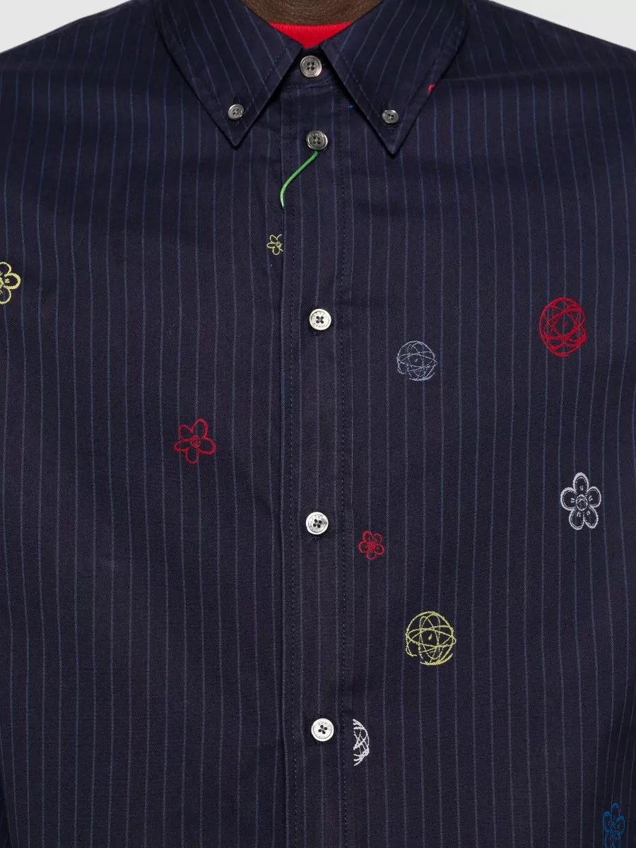 Kenzo Shirt Futura 2000 Embroidery Floral Pattern