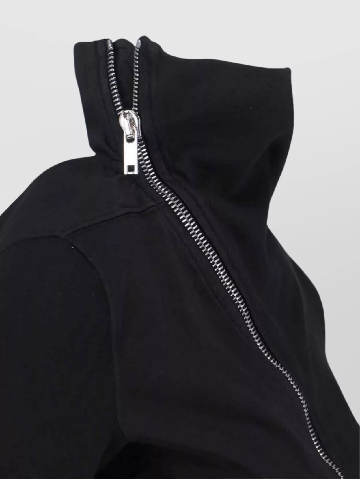 Rick Owens Drkshdw High Collar Long Sleeve Knitwear Top