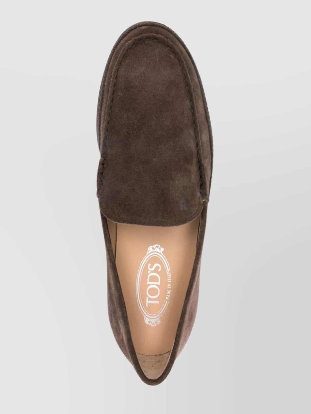 Tod's Suede Round Toe Rubber Sole Slippers