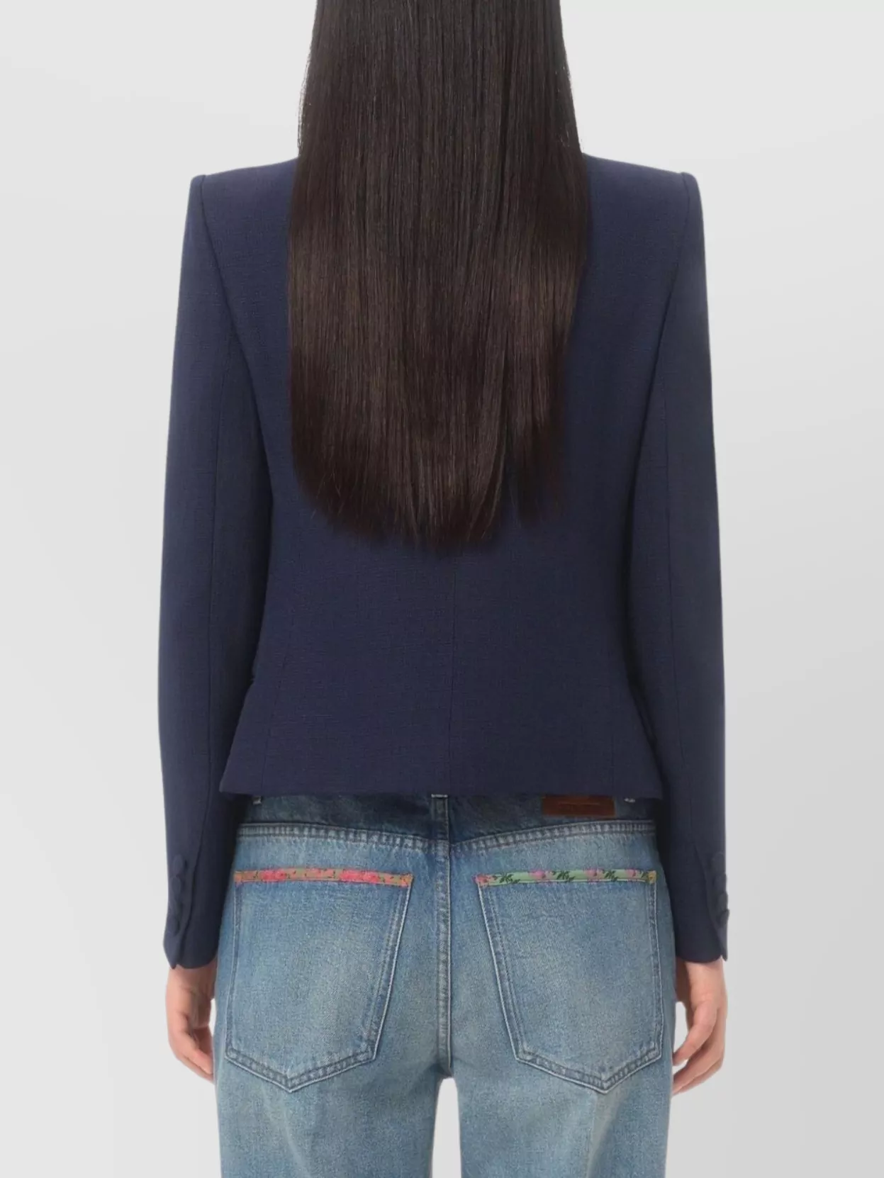 Valentino Tailored Bow-detail Jacket Crafted From Lightweight Viscose