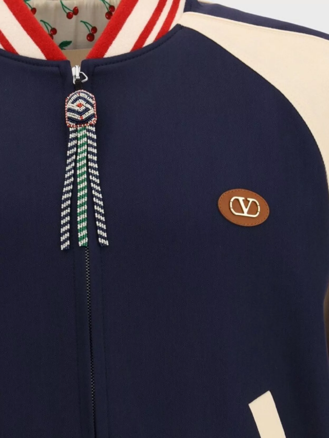 Valentino House Cat Wool Bomber Jacket