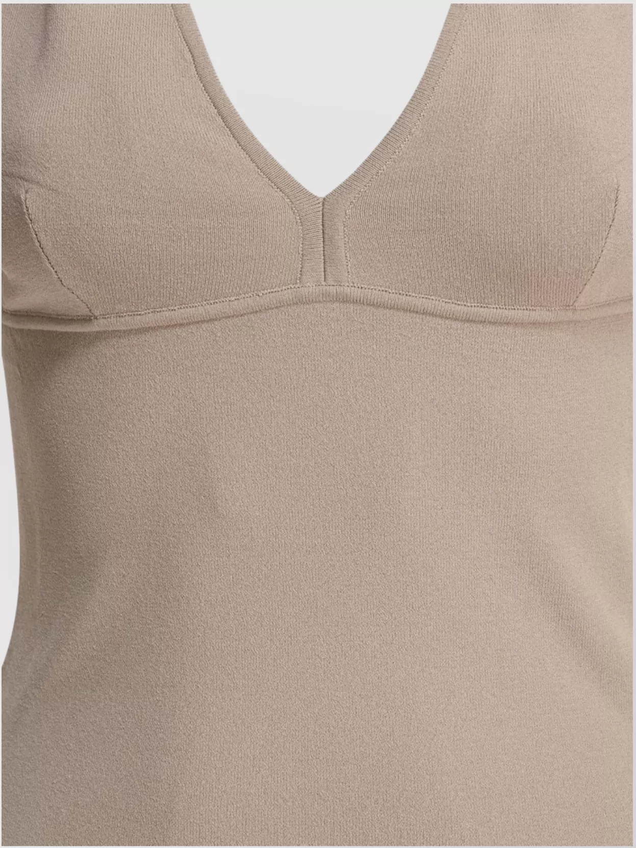 Max Mara Halterneck Fitted Silhouette Tops With Seam Detailing