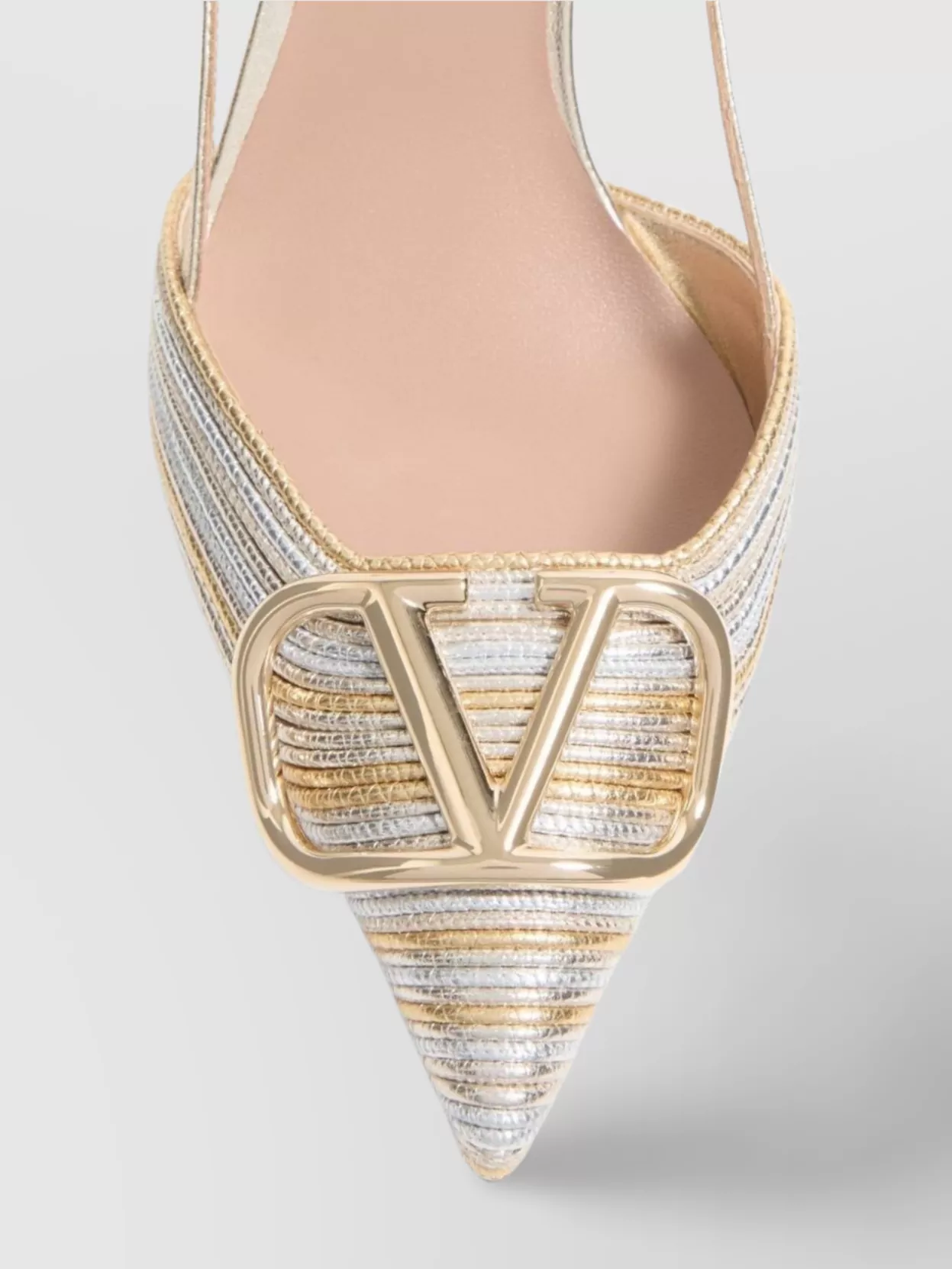 Valentino Garavani Embroidered Stripe Detailing Pumps