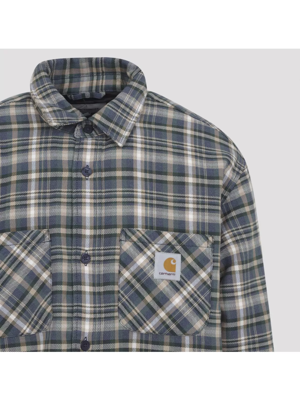 Carhartt Wip Cronyn Dark Navy Cotton Shirt Jacket In Blue