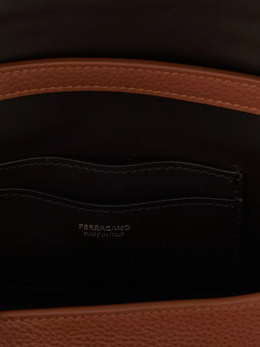 Ferragamo Gancini Mini Leather Cross-Body Bag