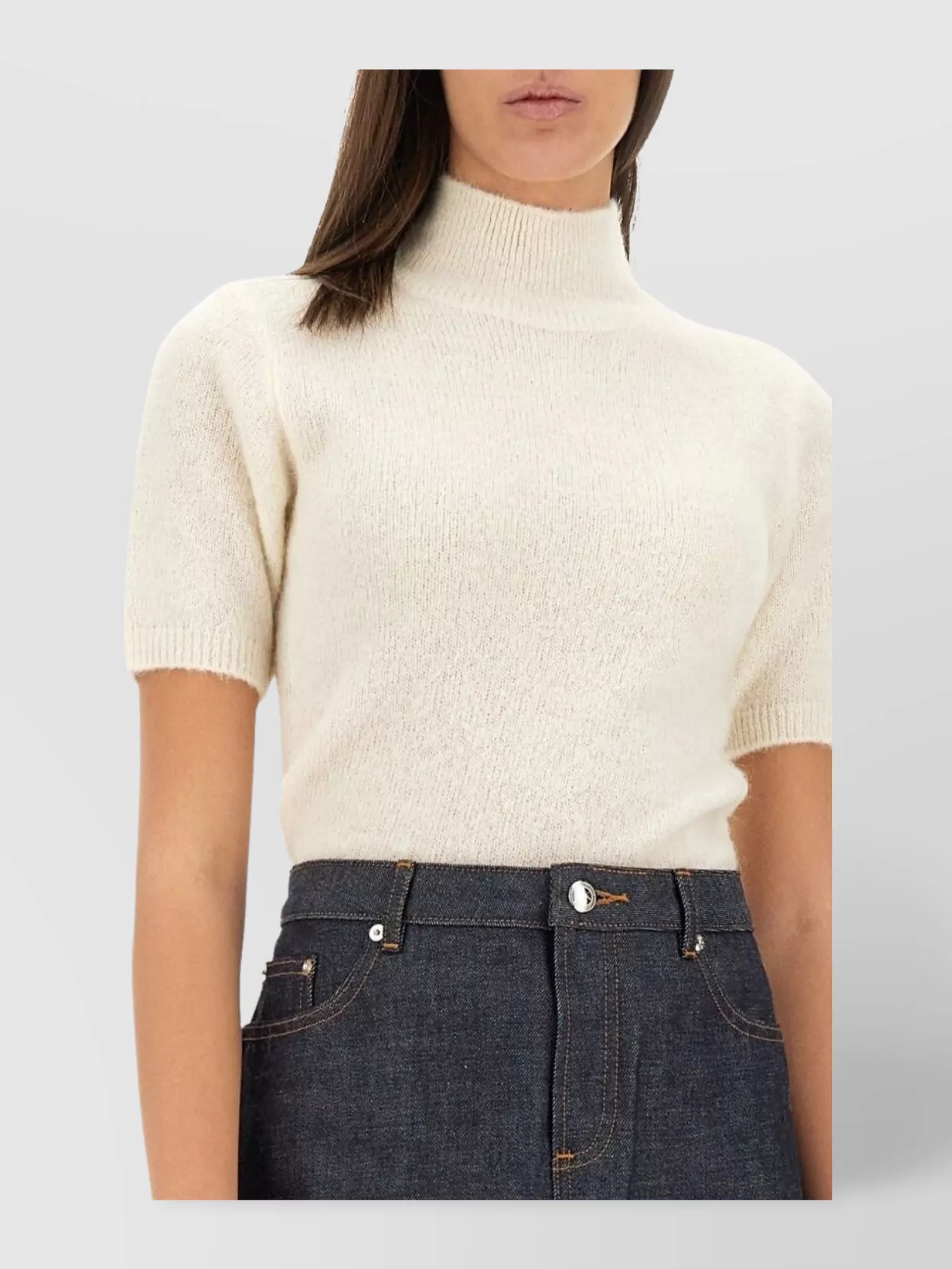 A.p.c. Knit Top "Edie" Short Sleeves