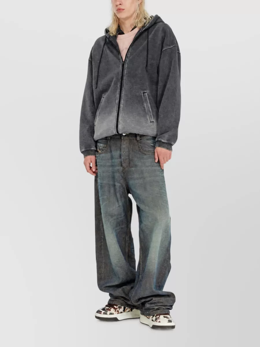 Diesel Denim Loose-Fit Wide-Leg Jeans