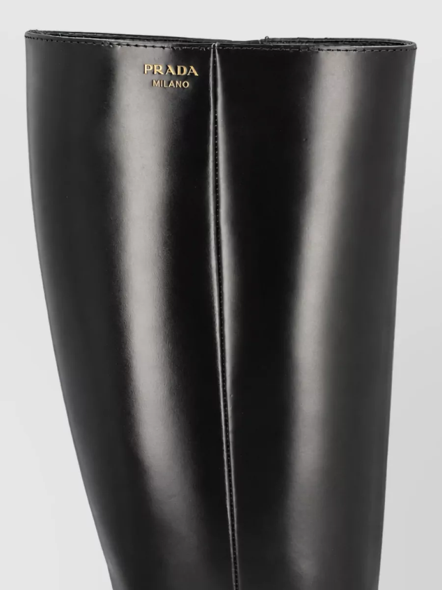 Prada Leather Ankle Boots