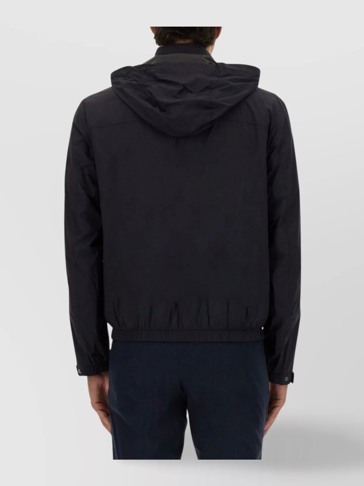 Hugo Boss Boss Camel Water-repellent Windbreaker Jacket In Blue