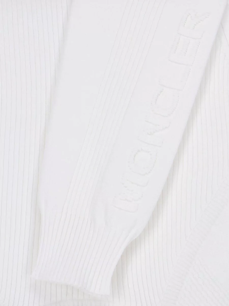 Moncler Grenoble Ribbed Logo-Patch Long-Sleeve Sweatshirt
