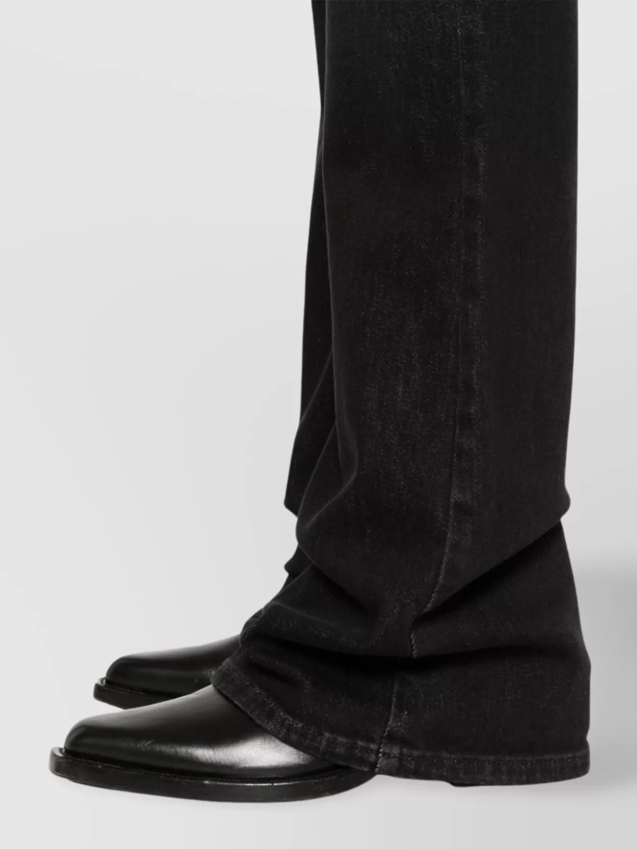 Emporio Armani Flared Stretch-Cotton Trousers Belt Loops