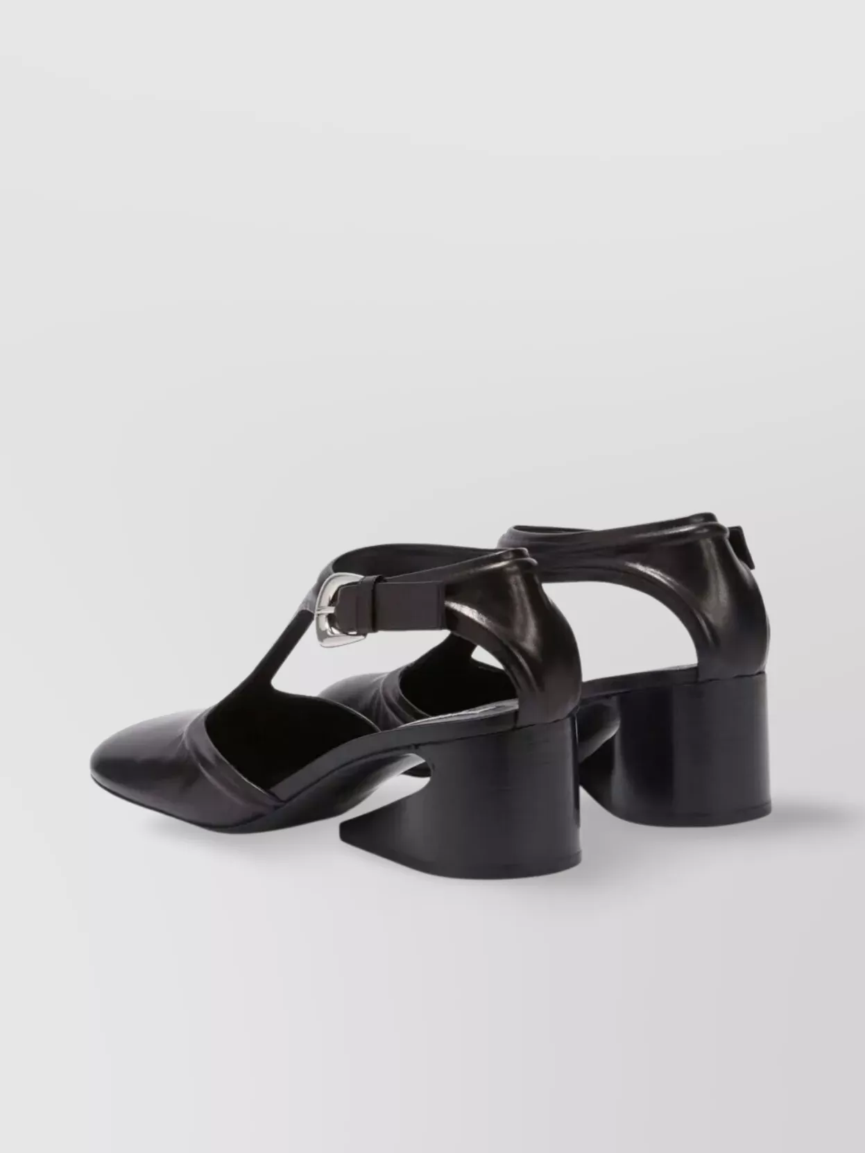 Jil Sander Mary Jane T-Bar Heel Pumps
