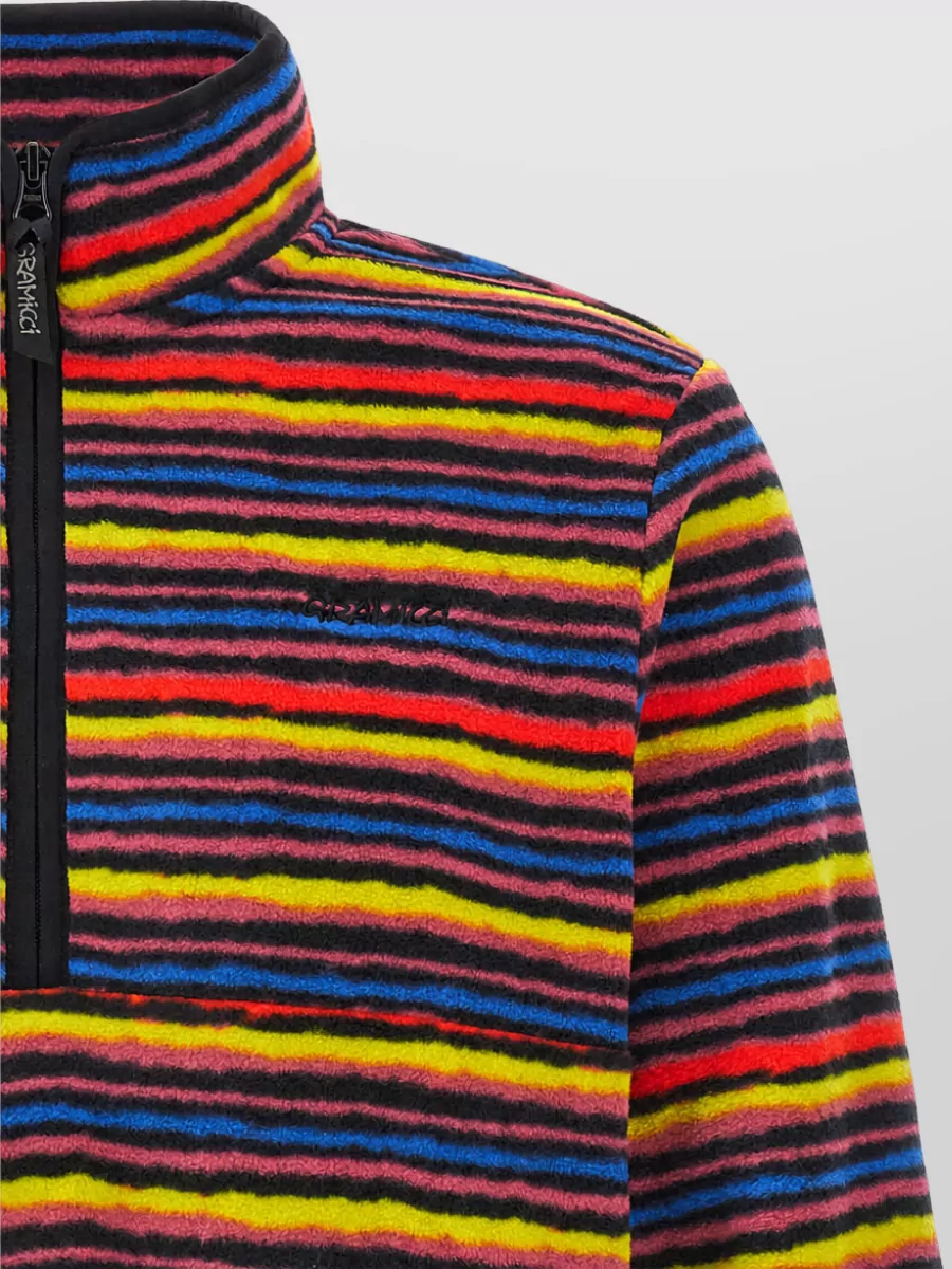 Gramicci Striped Fleece Half-Zip Sweatshirt