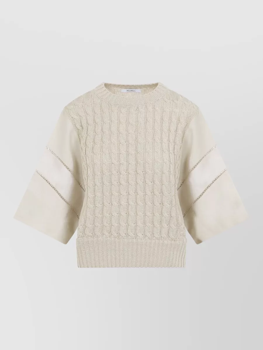 Max Mara Cable-Knit Linen Jumper