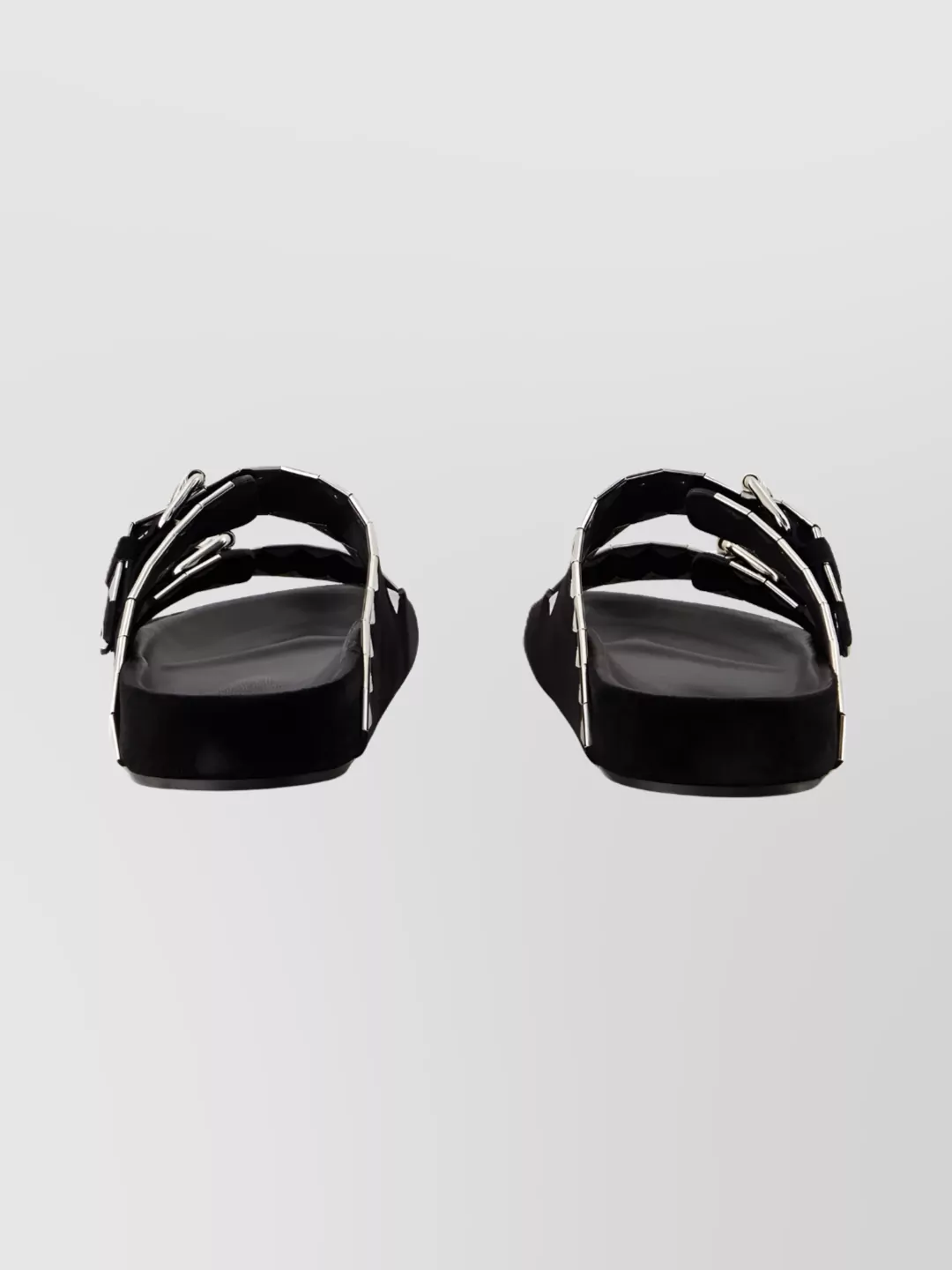 Isabel Marant Lennyo Flat Leather Sandals With Metal Accents In Multi