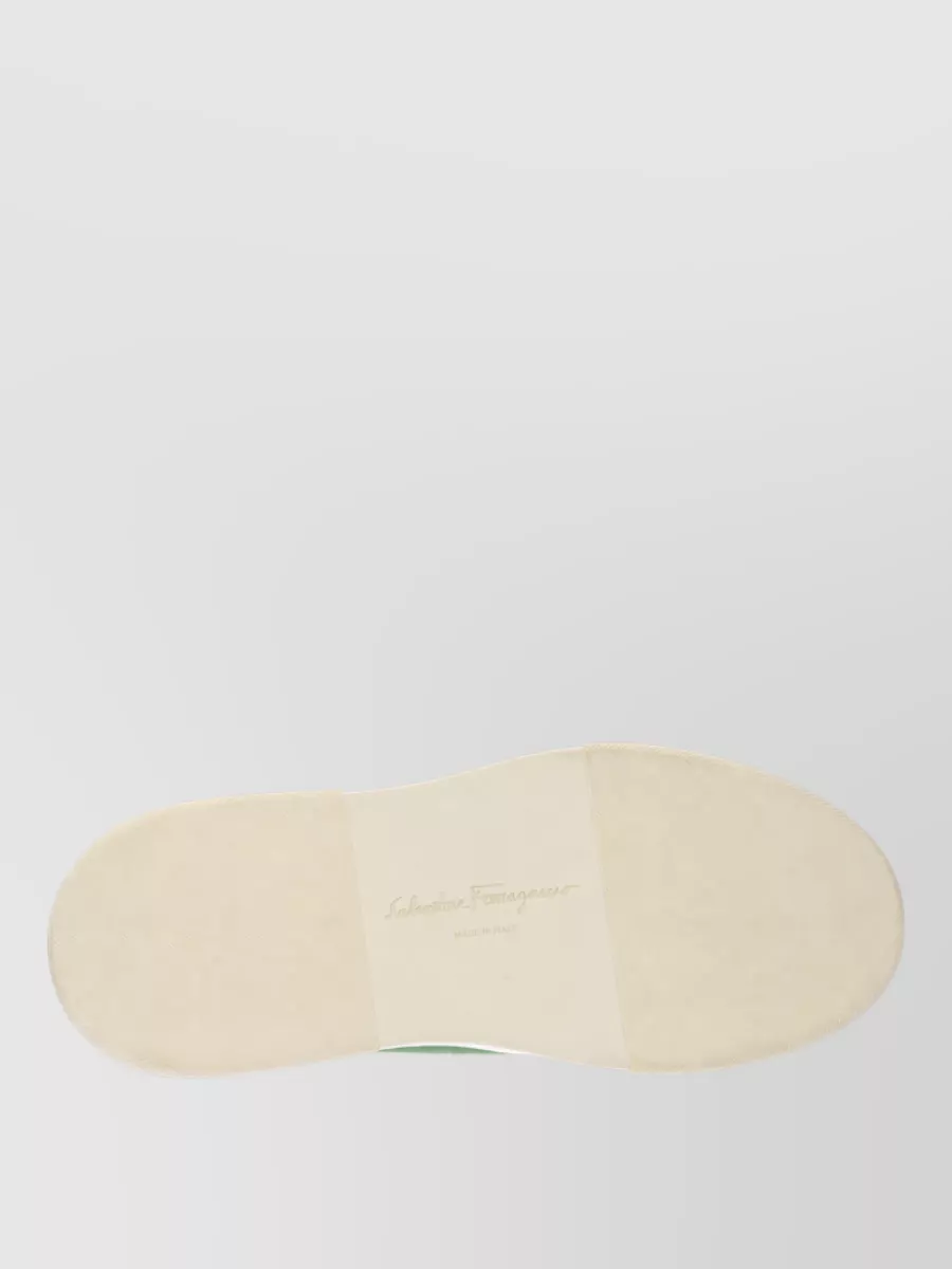 Ferragamo Leather Low-Top Sneakers