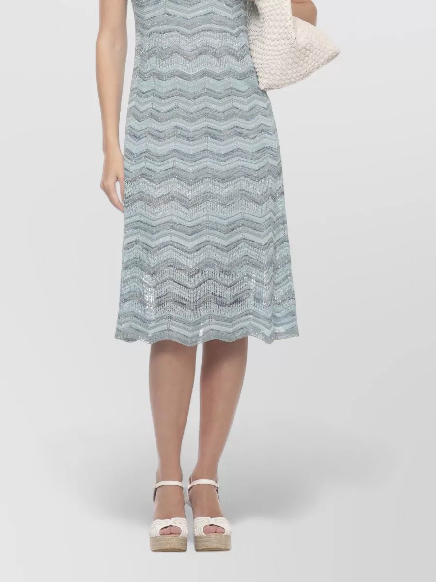 D.exterior Sleeveless Geometric Knee-Length Dress
