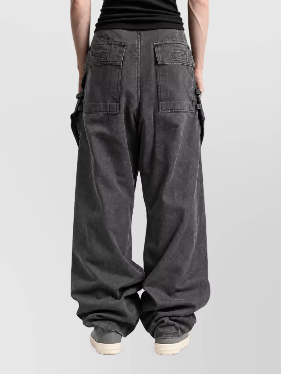 Rick Owens Drkshdw Denim Cargo Trousers