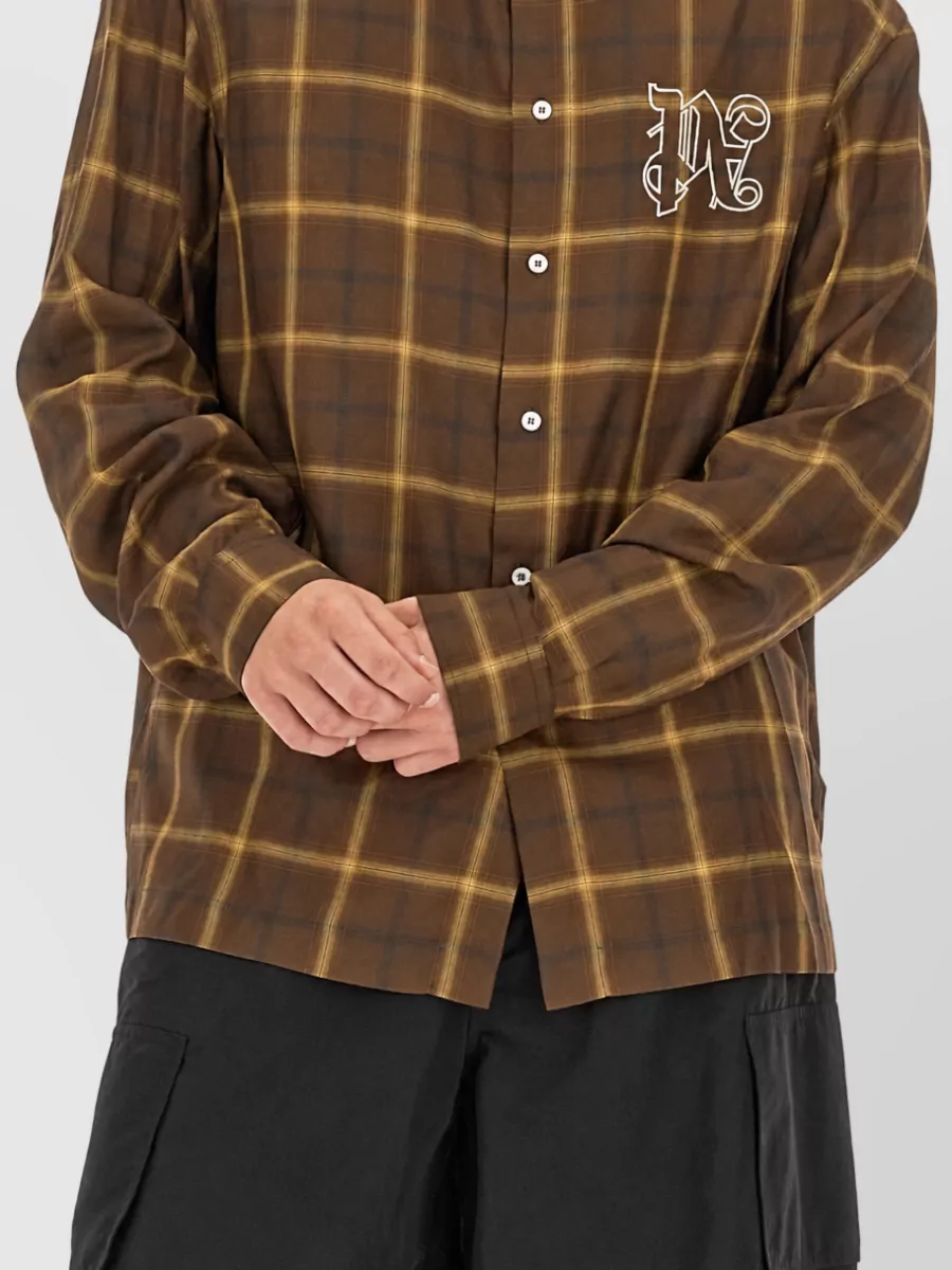 Palm Angels Rayon Monogram Shirt