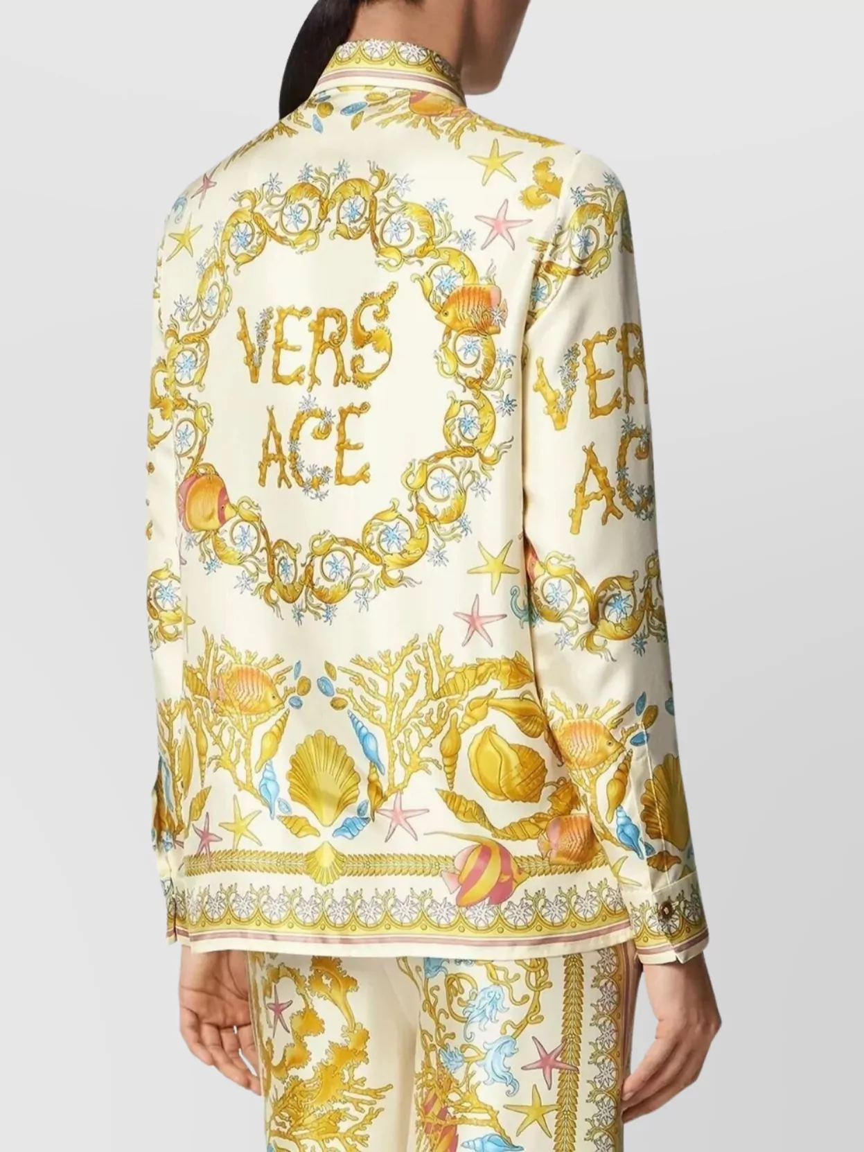 Versace Silk Shirt Underwater Barocco