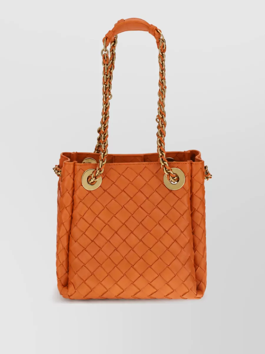 Bottega Veneta parachute small leather tote bag