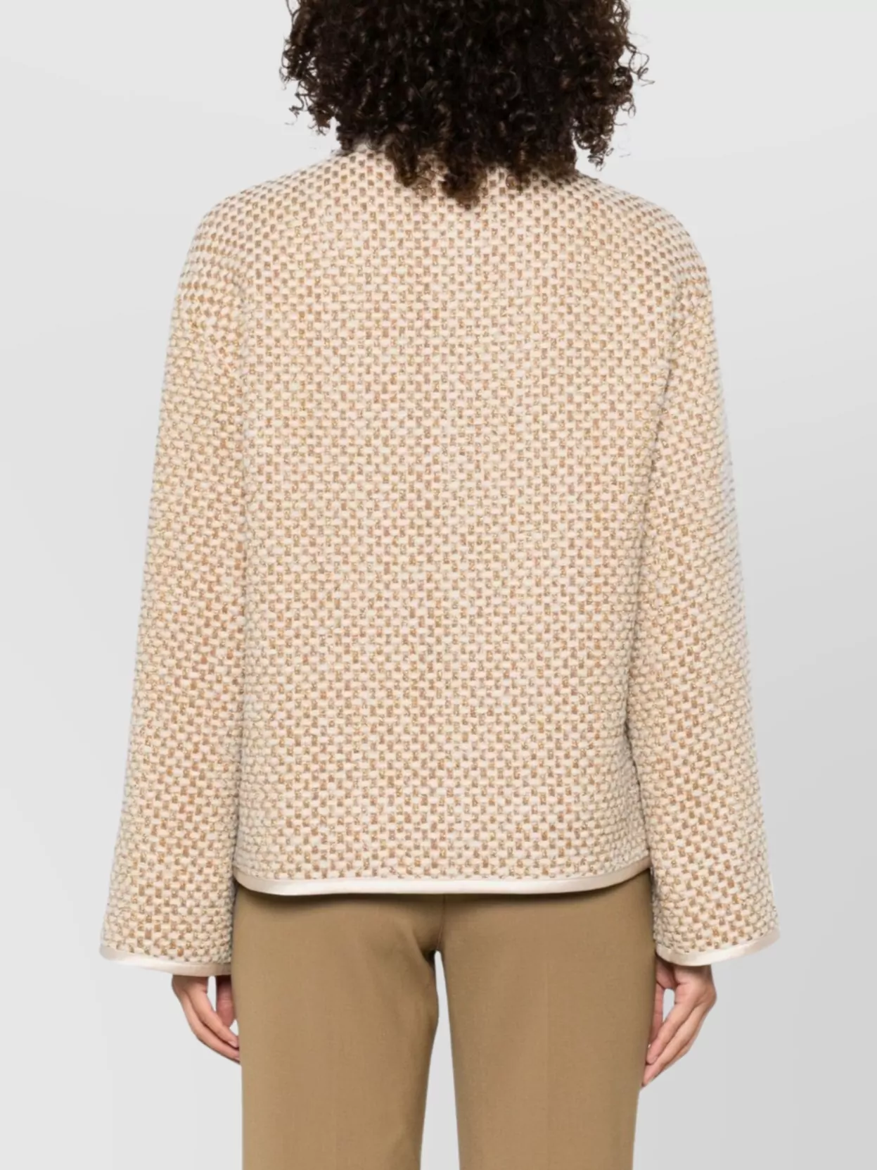 Forte Forte Textured Fabric Jacket Gold-Tone Buttons