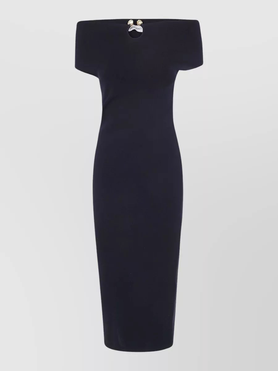 Alberta Ferretti stretch viscose midi dress