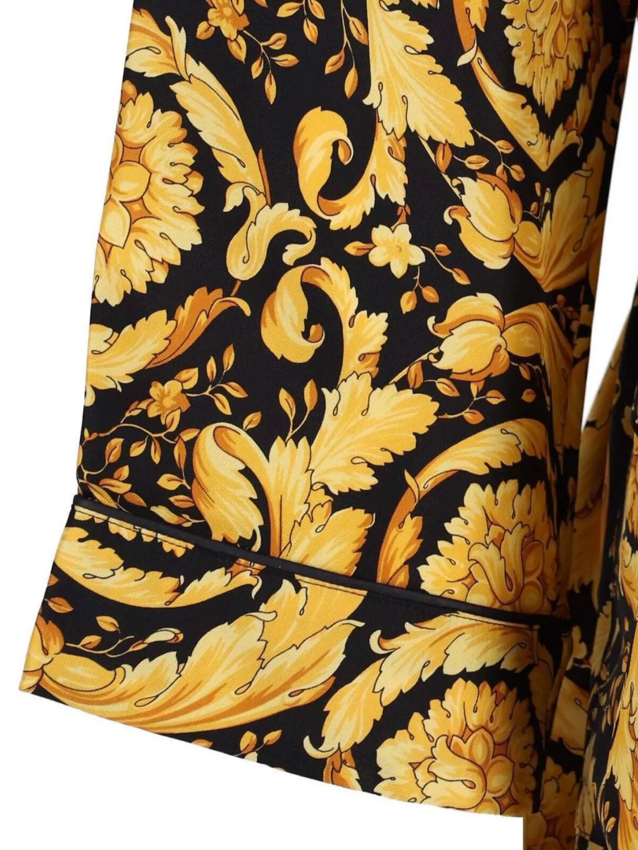 Versace Floral Long Dress Belted Waist