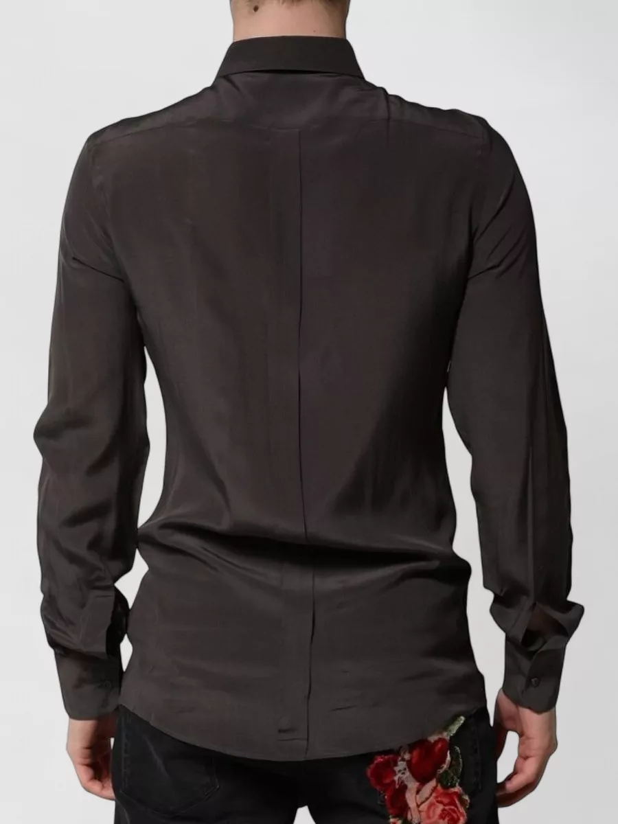 Dolce&Gabbana Silk Long-Sleeve Dress Shirt