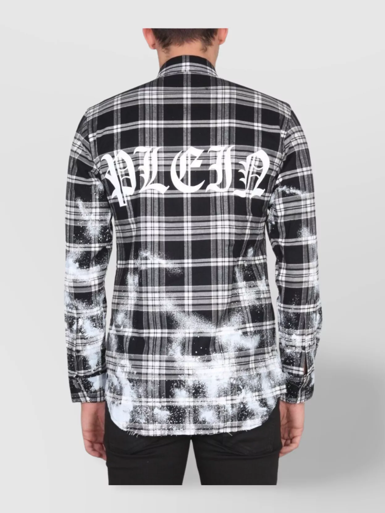 Philipp Plein Plaid Shirt Long Sleeves Print