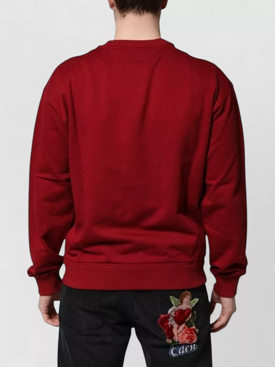 Dolce&Gabbana Cotton Logo-Embossed Crew-Neck Sweatshirt
