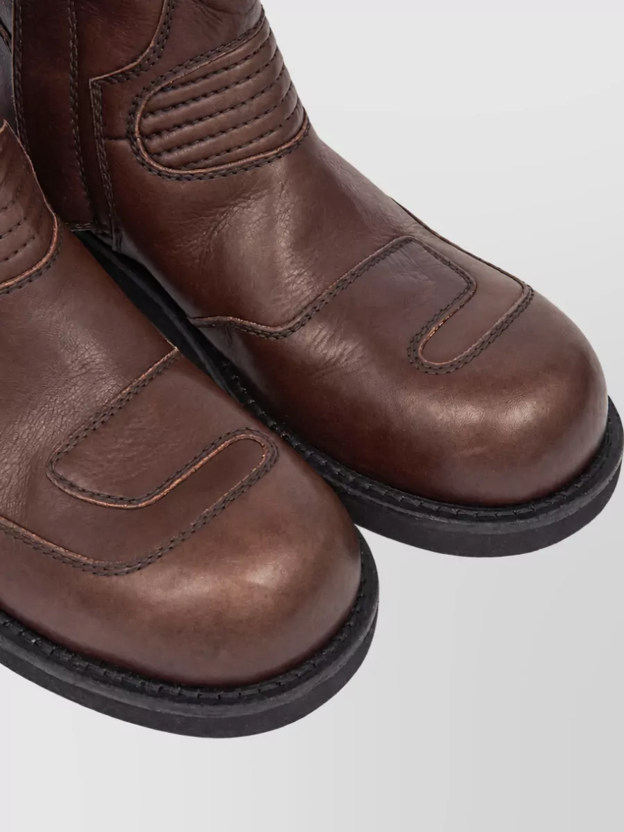 Mm6 Maison Margiela Leather Ankle Boots
