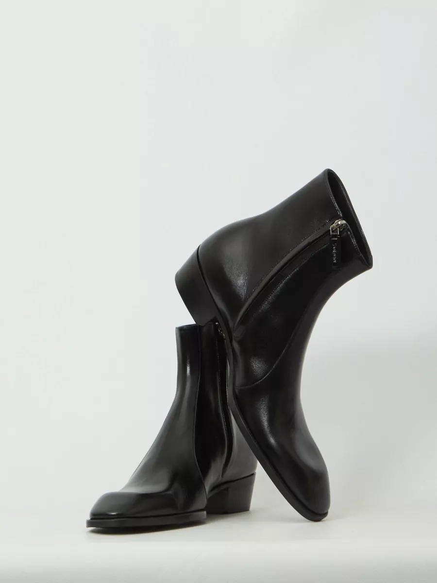 Saint Laurent Leather Ankle Boots