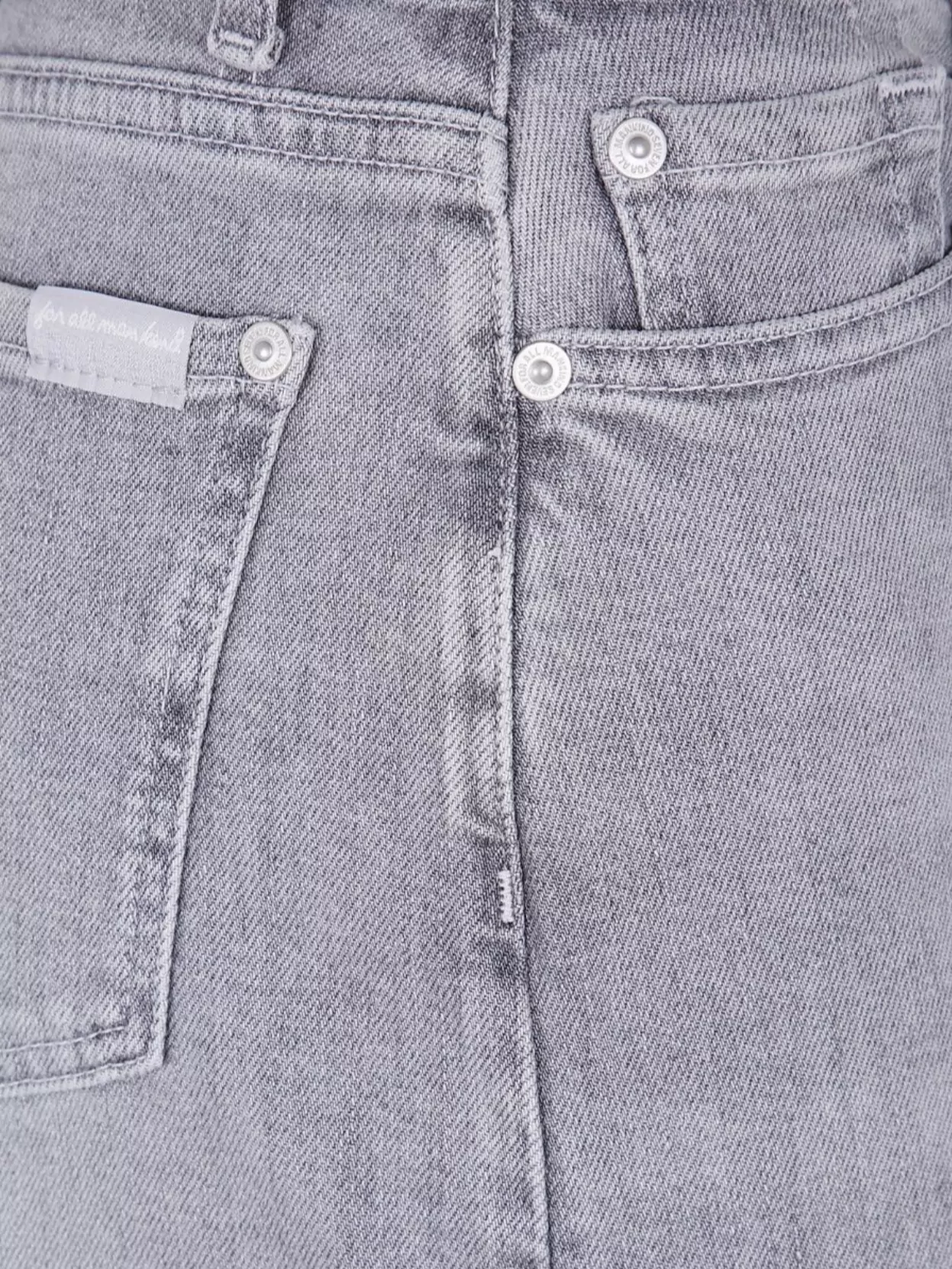 7 For All Mankind Wide Leg Trousers Featuring Belt Loops