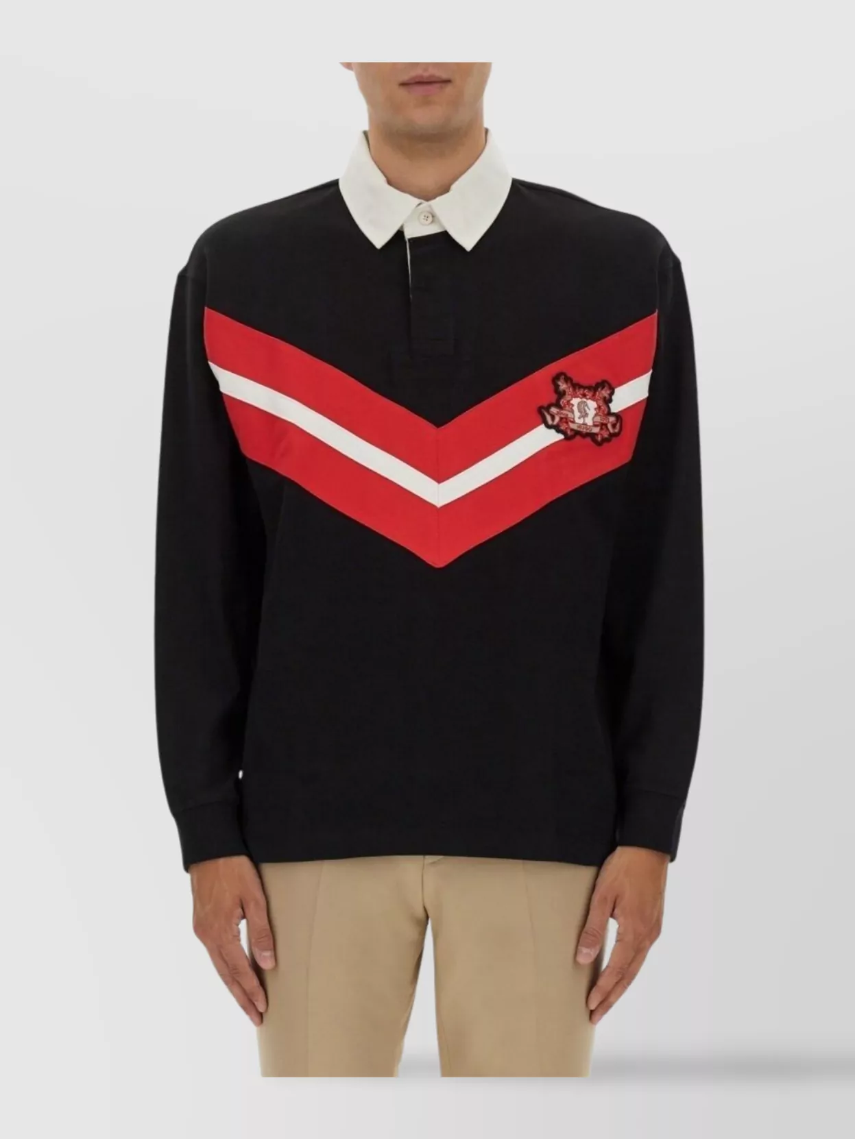 Hugo Chevron Knitwear Contrasting Collar
