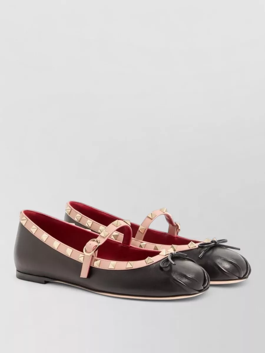 Valentino Garavani Leather Ballerina Flats