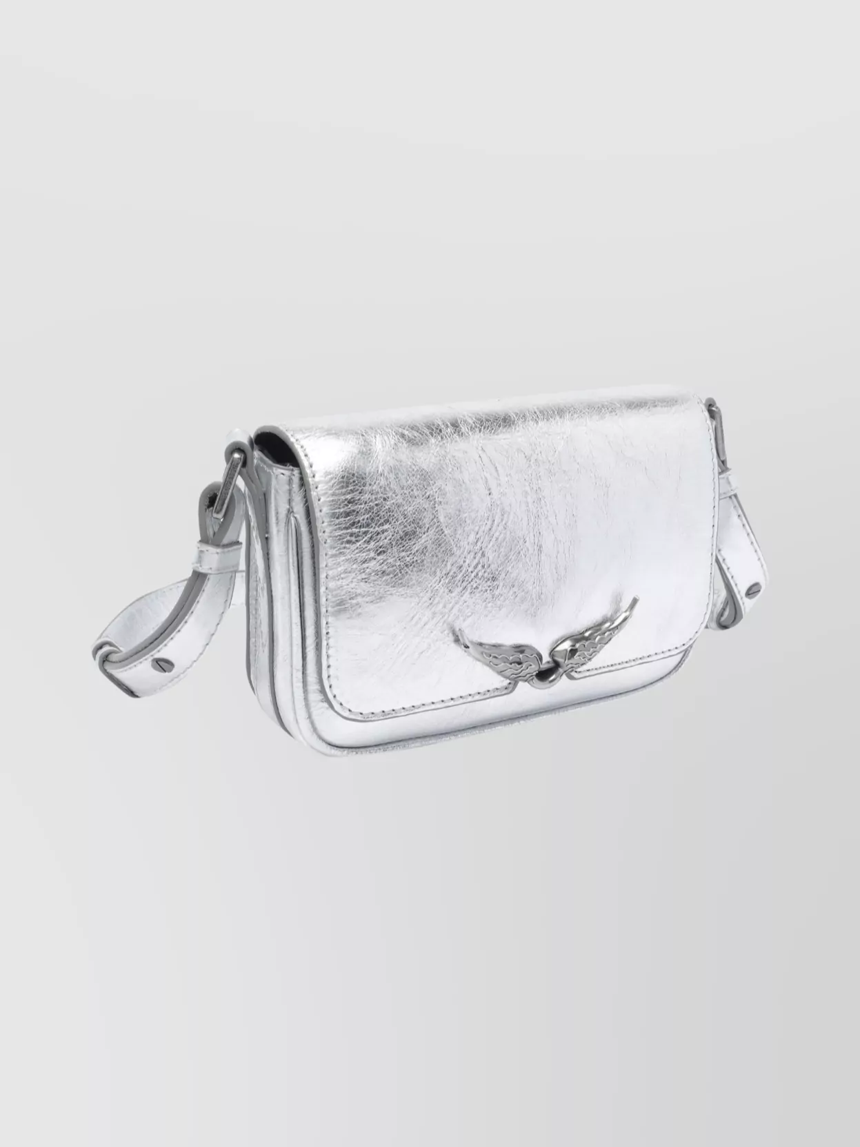 Zadig & Voltaire Metallic Shoulder Bag Adjustable Strap