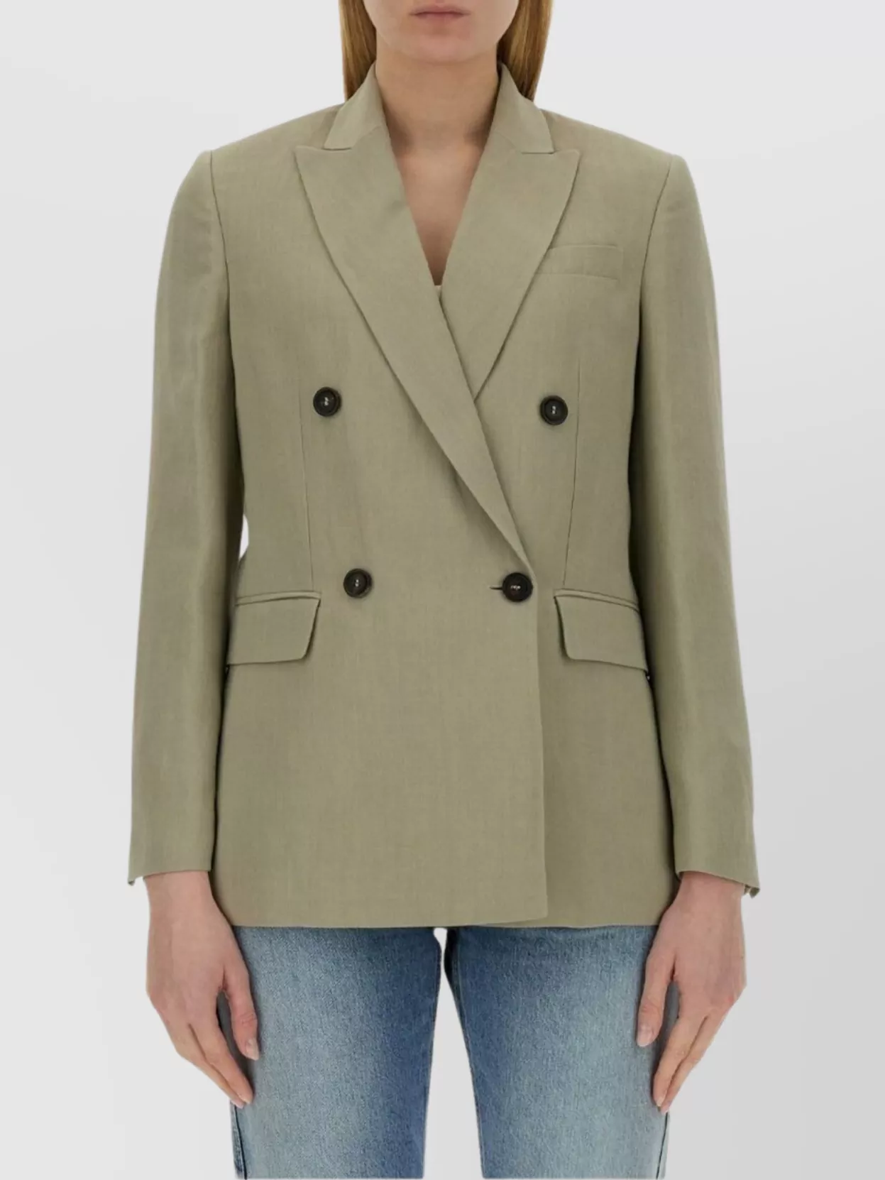Brunello Cucinelli Tailored Longline Jacket Button Detailing