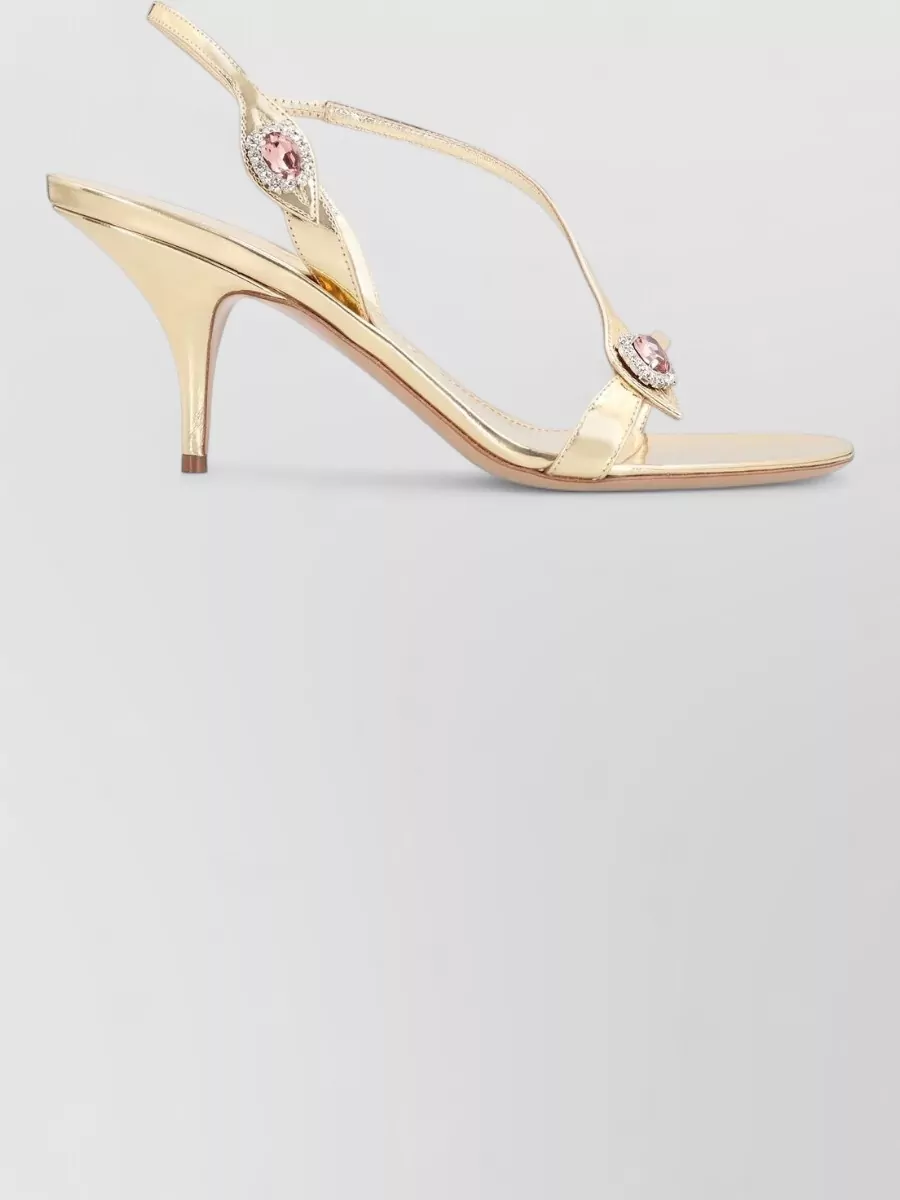Ferragamo leather crystal-embellished sandals