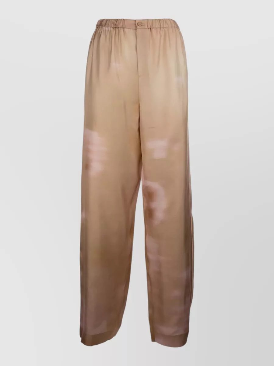 Fabiana Filippi Printed Silk Wide-Leg Trousers