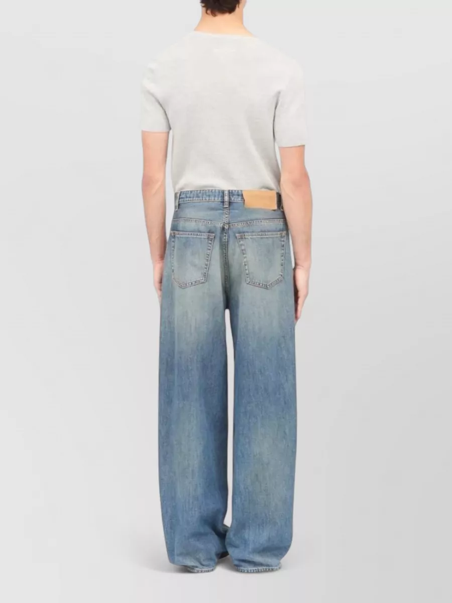 Mm6 Maison Margiela Wide Leg Jeans Five Pocket Trousers