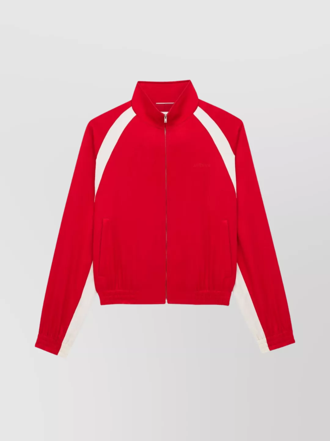 Saint Laurent Teddy Jacket With Contrast Panels And High Collar