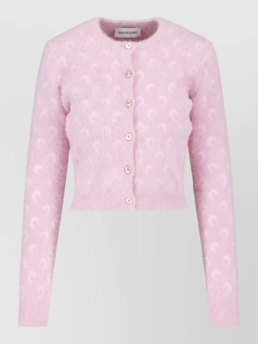 Marine Serre crewneck cardigan
