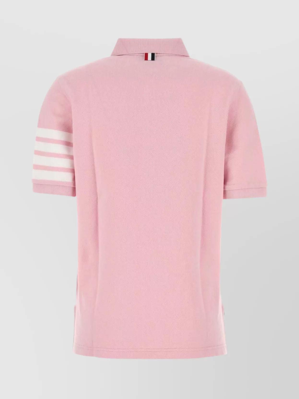 Thom Browne Piquet Polo Shirt Featuring Short Sleeves